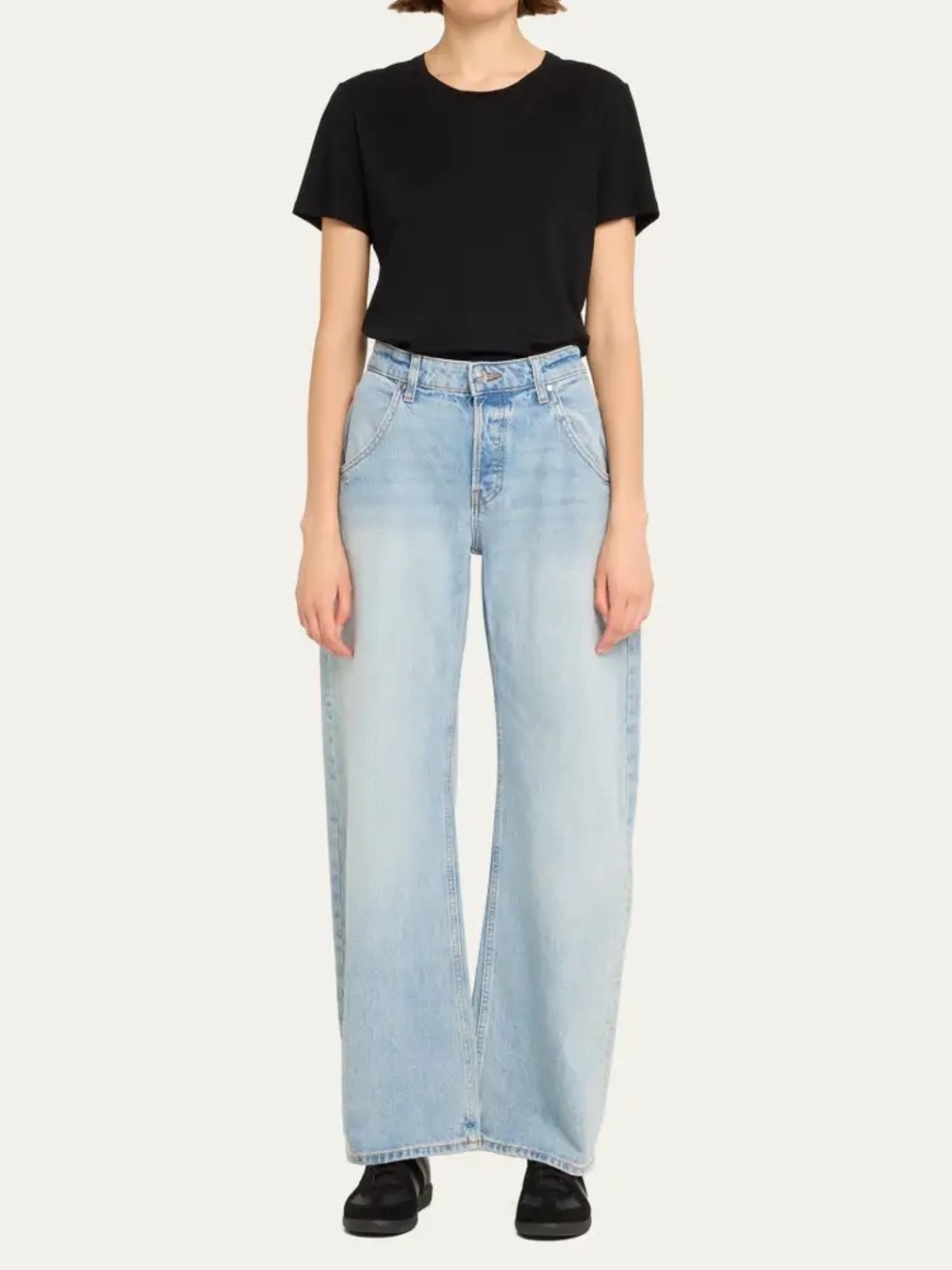 EB Denim Enzo Mid-Rise Barrel Jeans LAGUNA 30